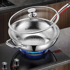 Cuistron | Wok en Titan Premium avec Fond Rond pour Cuisinières à Induction et Sautés Faciles | Valuna