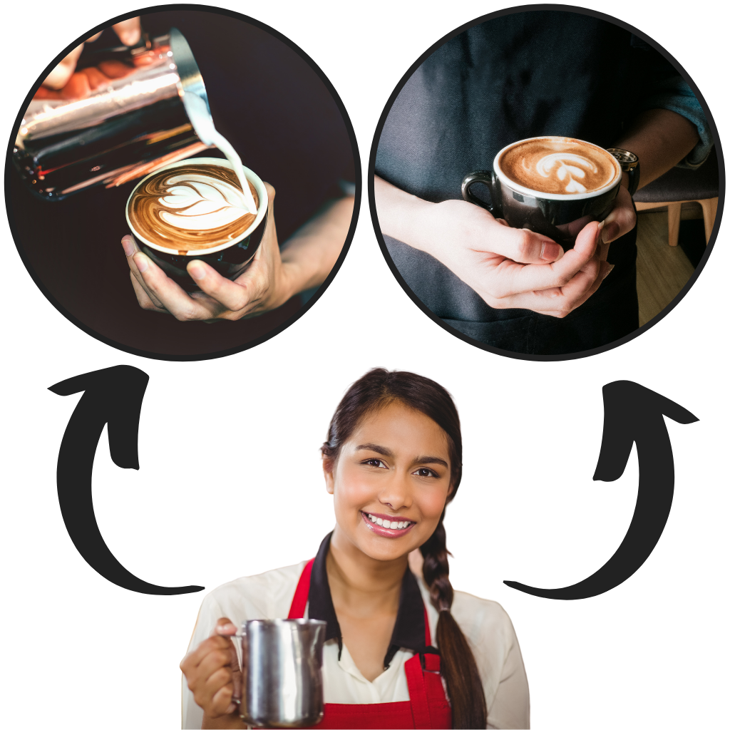 Pichet à Lait en Acier Inox | Fouet Manuel pour Cappuccino & Espresso | Valuna