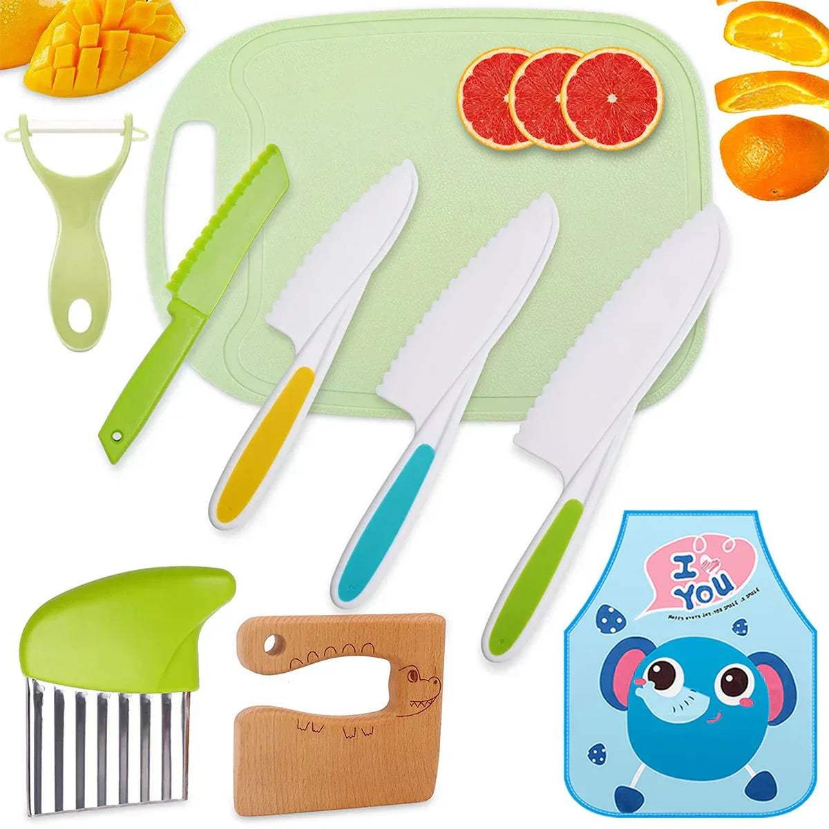 KidCutlery | Ustensiles de Cuisine Colorés pour Enfants – Sécurité et Confort | Valuna