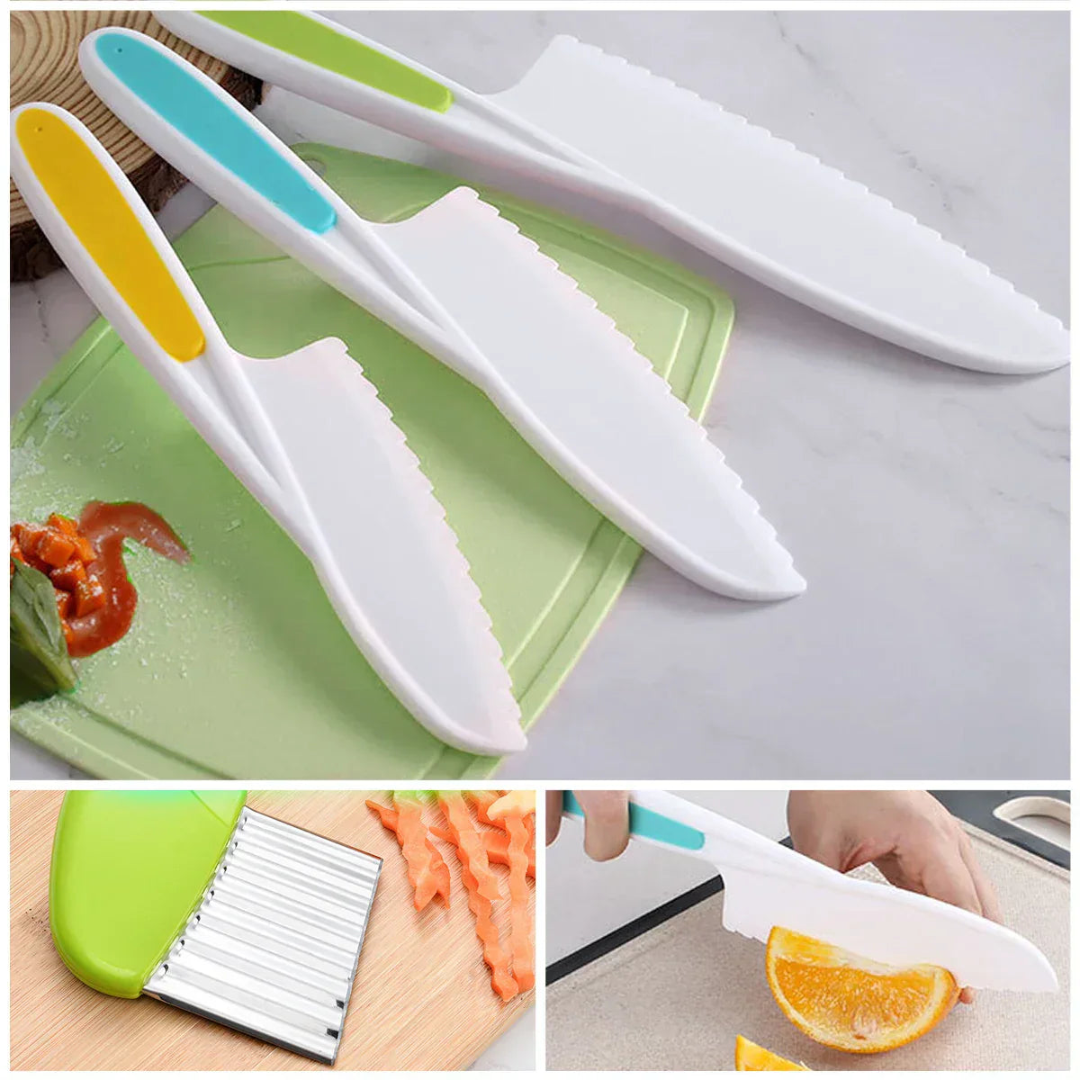 KidCutlery | Ustensiles de Cuisine Colorés pour Enfants – Sécurité et Confort | Valuna
