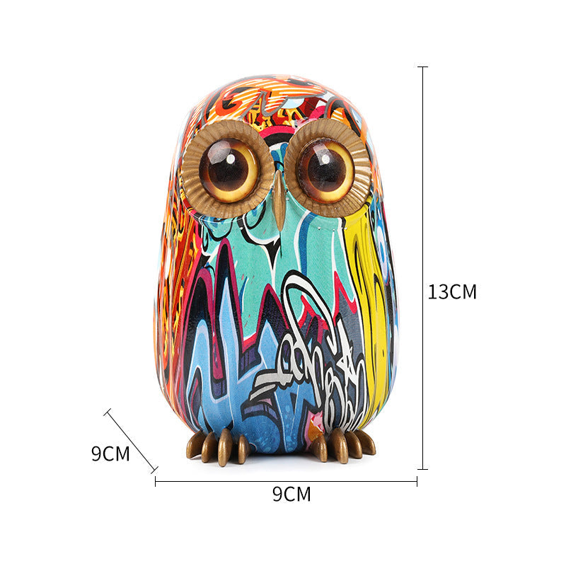 Hibou Graffiti | Ensemble De Literie Artistique Moderne | Valuna