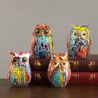 Hibou Graffiti | Ensemble De Literie Artistique Moderne | Valuna