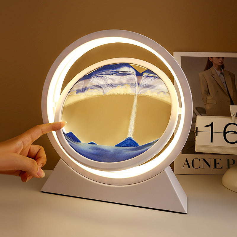 LEDTimeSand | Sablier 3D avec Éclairage LED – Œuvre d'Art Mobile & Lumière Ambiance | Valuna