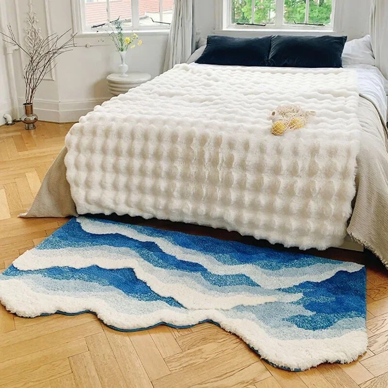 OceanWave | Tapis Océan Vague – Design Apaisant & Moderne | Valuna