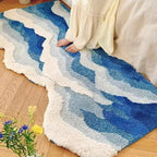 OceanWave | Tapis Océan Vague – Design Apaisant & Moderne | Valuna