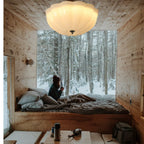 Lampe de Plafond | Avec Coque en Opale | Valuna