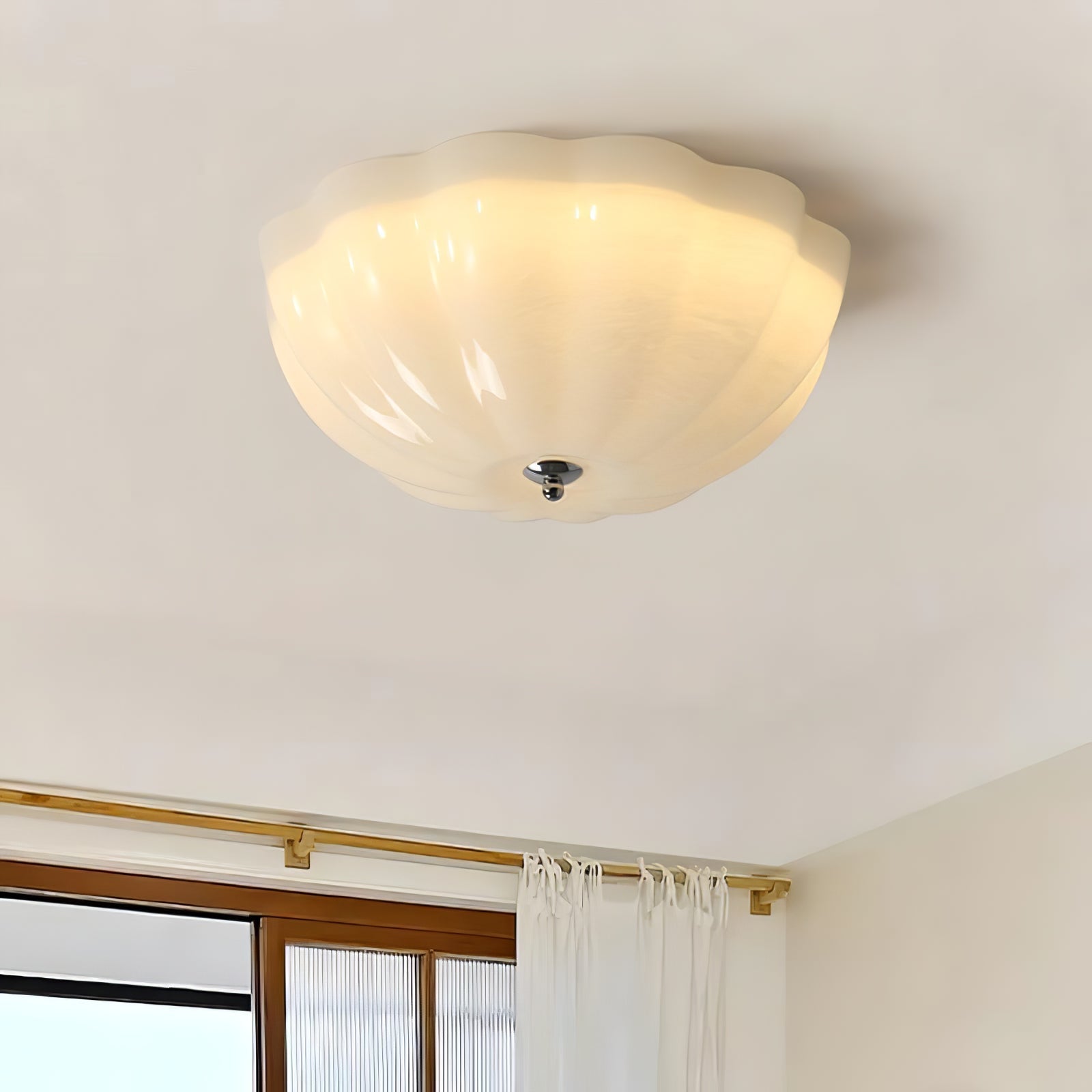 Lampe de Plafond | Avec Coque en Opale | Valuna