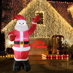 Père Noël Gonflable | Décoration De Noël Avec Lumières LED | Valuna