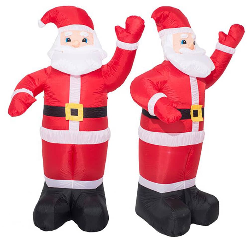 Père Noël Gonflable | Décoration De Noël Avec Lumières LED | Valuna