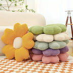 Coussin Lounge En Velours Côtelé À Motif Floral - Valuna