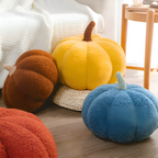 Coussin Citrouille | Coussin en Peluche Texturé Citrouille | Valuna