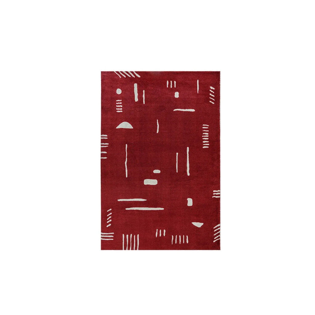 Retro Rouge | Tapis Rétro En Rouge Pour Un Style Intérieur Vibrant | Valuna