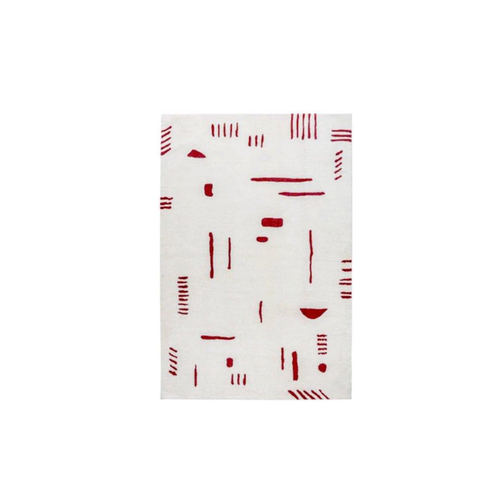 Retro Rouge | Tapis Rétro En Rouge Pour Un Style Intérieur Vibrant | Valuna