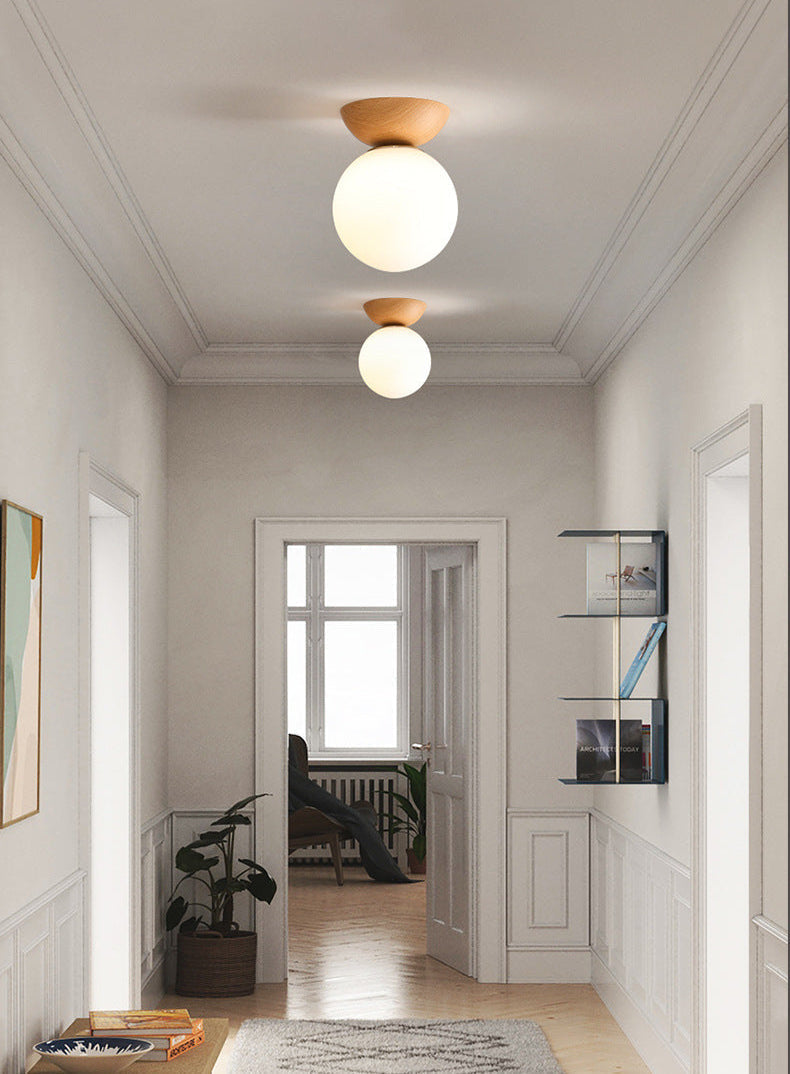 Vintora | Suspension En Fer Et Verre Au Design Élégant Et Aspect Bois Vintage | Valuna