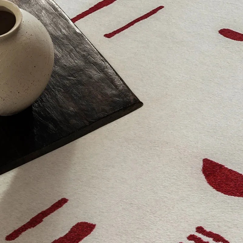 Retro Rouge | Tapis Rétro En Rouge Pour Un Style Intérieur Vibrant | Valuna