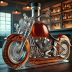 MotoSpirit Classique | Distributeur de Spiritueux en Verre en Forme de Moto pour Whisky | Valuna