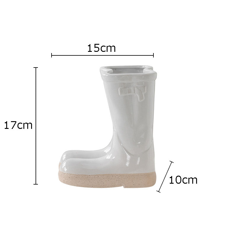 Bootique | Vase En Céramique Inspiré Des Bottes En Caoutchouc | Valuna