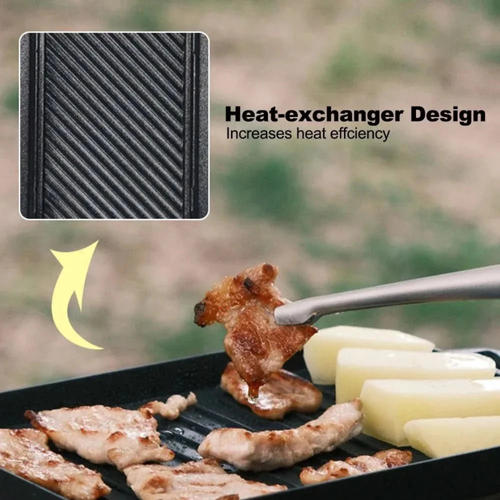 MiniGrill | Ensemble De Plein Air Compact Et Efficace Pour Cuisiner En Extérieur | Valuna