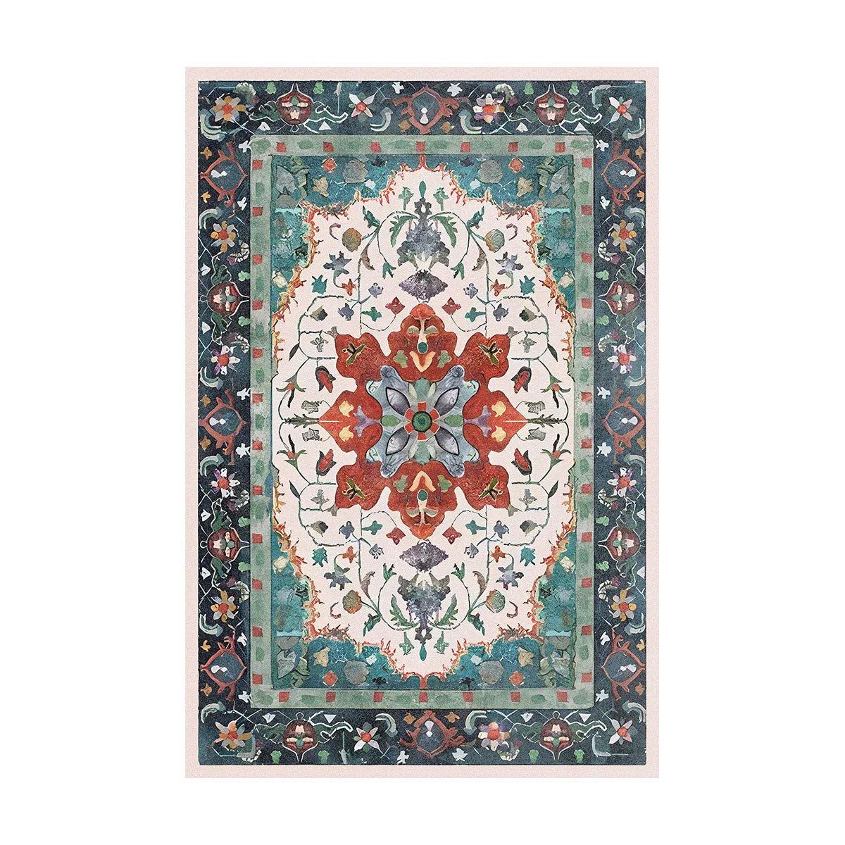 LunaPersia | Tapis Persan Lavable – Élégance & Confort Pour Le Salon | Valuna