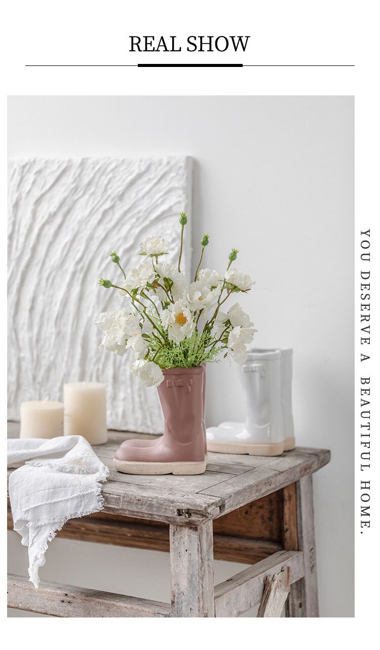 Bootique | Vase En Céramique Inspiré Des Bottes En Caoutchouc | Valuna