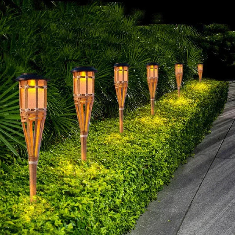 Meier | Torches Solaires À Effet Flamme Pour Jardin | Valuna