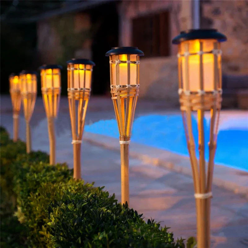 Meier | Torches Solaires À Effet Flamme Pour Jardin | Valuna