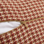 HeritaLuxe | Housse de Coussin Pied-de-Poule Classique – Élégance Intemporelle & Chic | Valuna