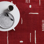 Retro Rouge | Tapis Rétro En Rouge Pour Un Style Intérieur Vibrant | Valuna