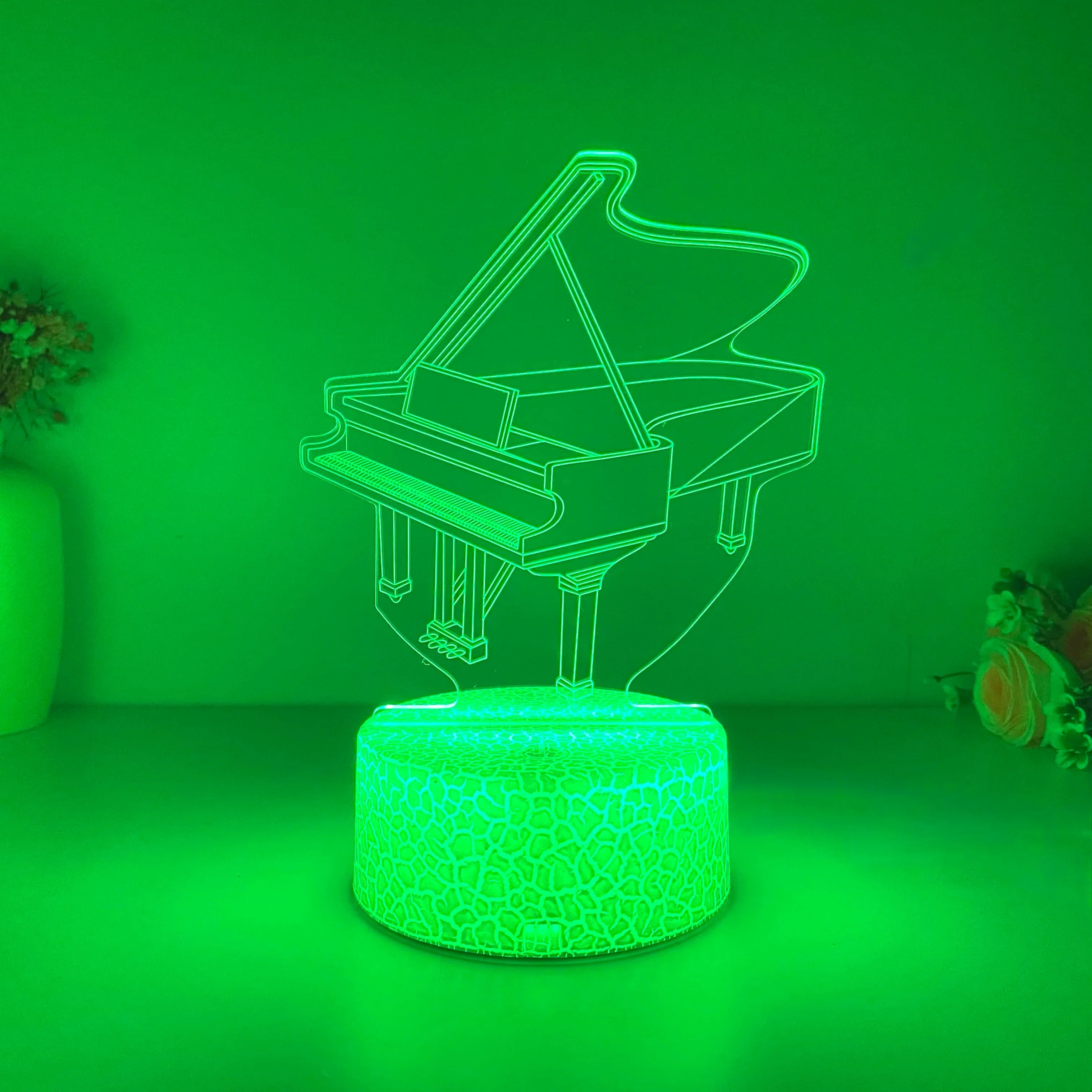 PianoGlow | Lampe de Nuit 3D – Ambiance Musicale & Design Innovant | Valuna