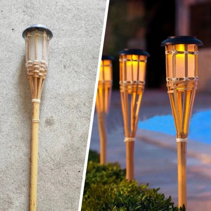 Meier | Torches Solaires À Effet Flamme Pour Jardin | Valuna