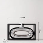 Silvara | Vase Argenté Avec Découpe Creuse | Valuna