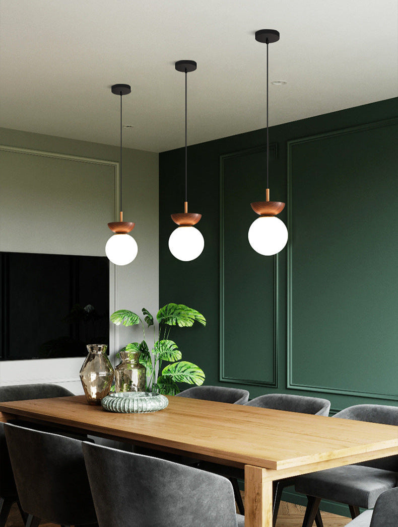 Vintora | Suspension En Fer Et Verre Au Design Élégant Et Aspect Bois Vintage | Valuna