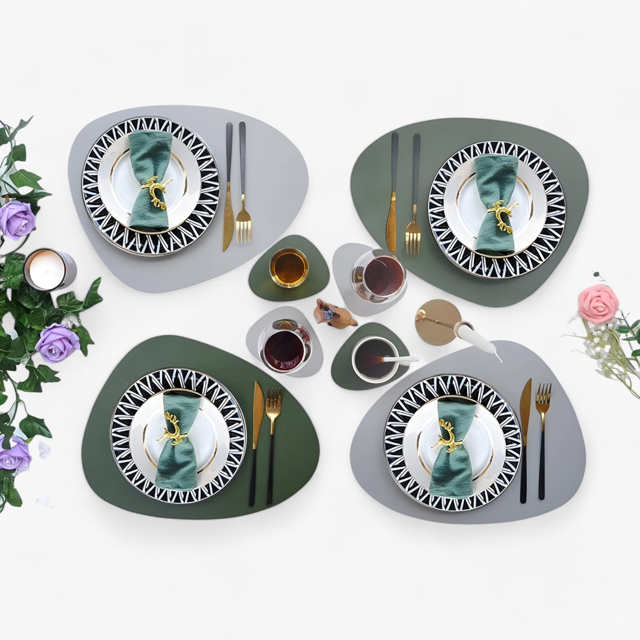 Sous-Assiettes Réversibles | Protection Élégante Pour Chaque Table | Valuna