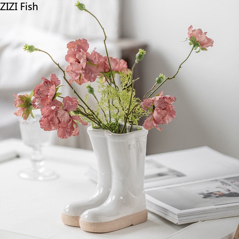 Bootique | Vase En Céramique Inspiré Des Bottes En Caoutchouc | Valuna