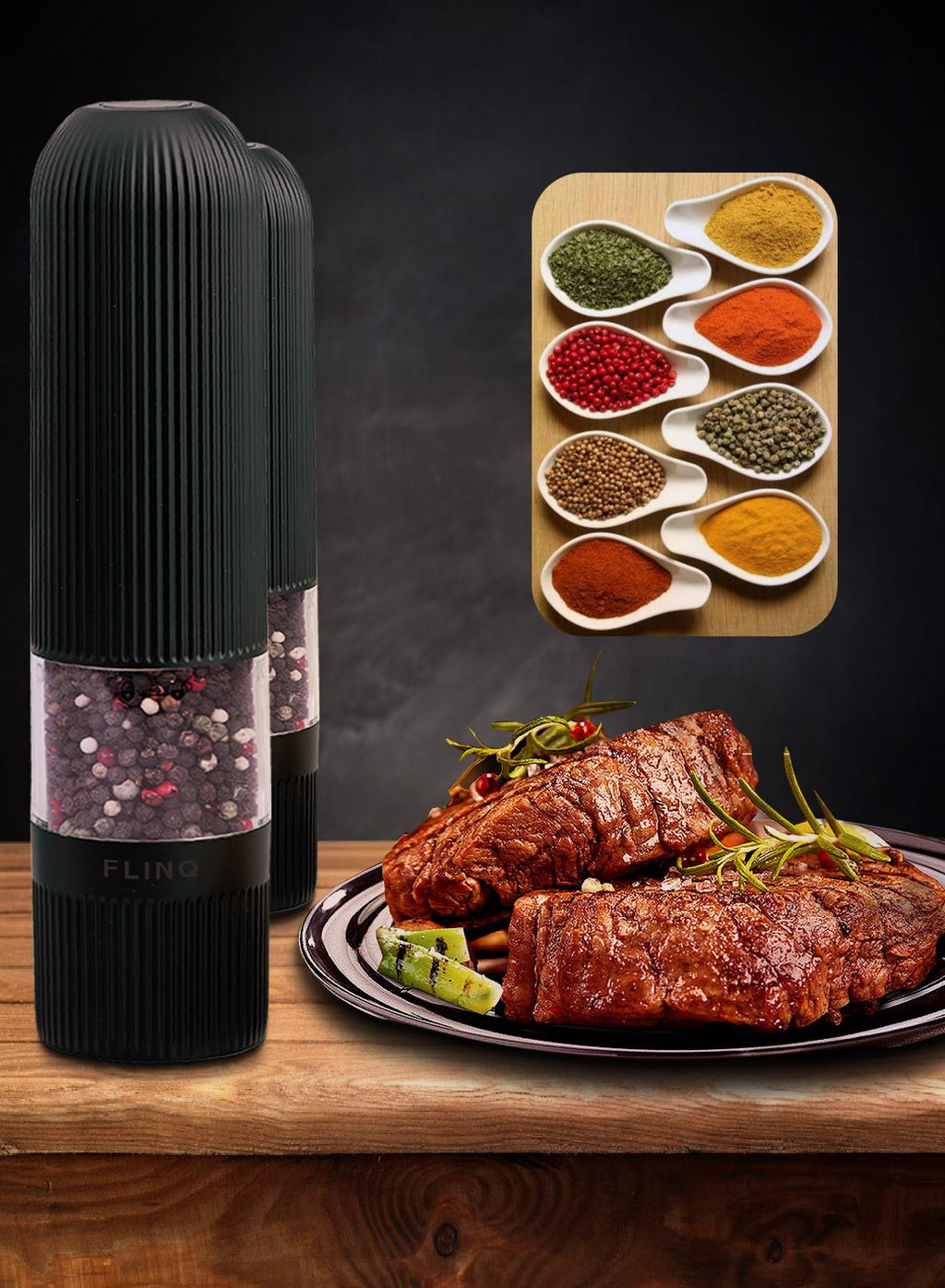 Moulin À Poivre Et Sel Électrique | Precision Assaisonnement | Valuna