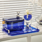 Vase En Verre Transparent Avec Motif Ours Galactique Décoratif - Valuna