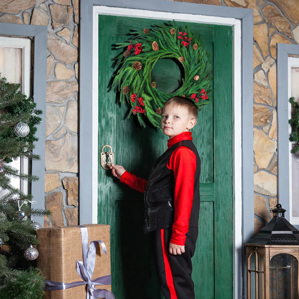 Baies Rouges | Couronnes De Noël Élégantes Pour Décoration Festive | Valuna