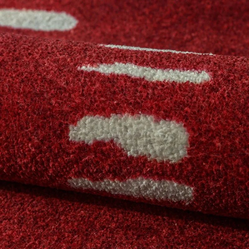 Retro Rouge | Tapis Rétro En Rouge Pour Un Style Intérieur Vibrant | Valuna