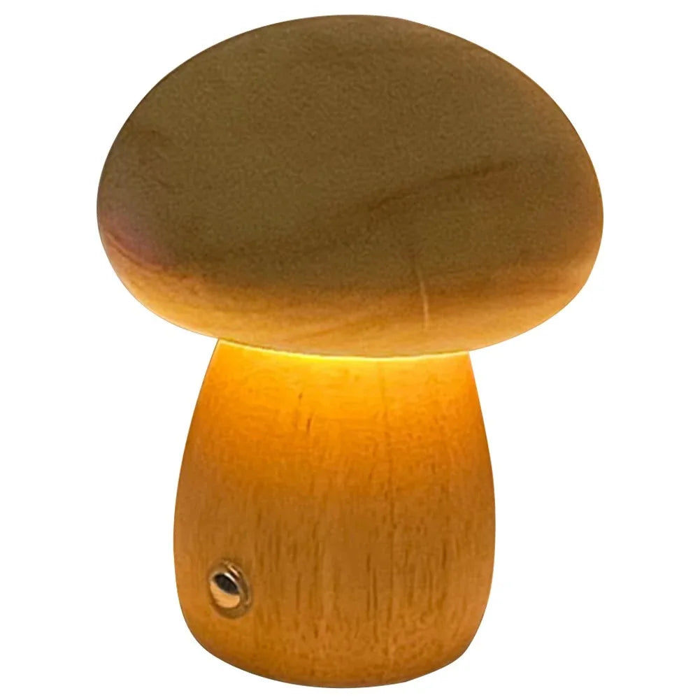 Lumwood | Lampe De Nuit Led Dimmable En Bois Avec Chargement Usb | Valuna