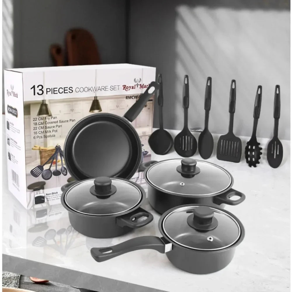 CookSet13 | Ensemble D’Ustensiles De Cuisine 13 Pièces Pour Préparation Polyvalente | Valuna