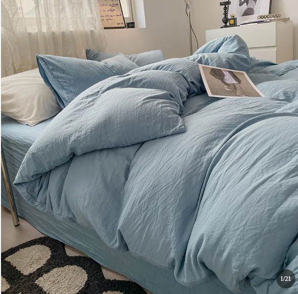 Coton Lavé | Ensemble De Literie Minimaliste Et Confortable | Valuna