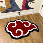 RedCloud | Tapis Nuage Moderne Rouge Antidérapant – Design Acrylique Élégant | Valuna