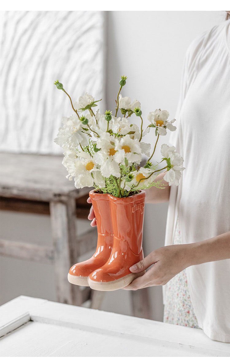 Bootique | Vase En Céramique Inspiré Des Bottes En Caoutchouc | Valuna