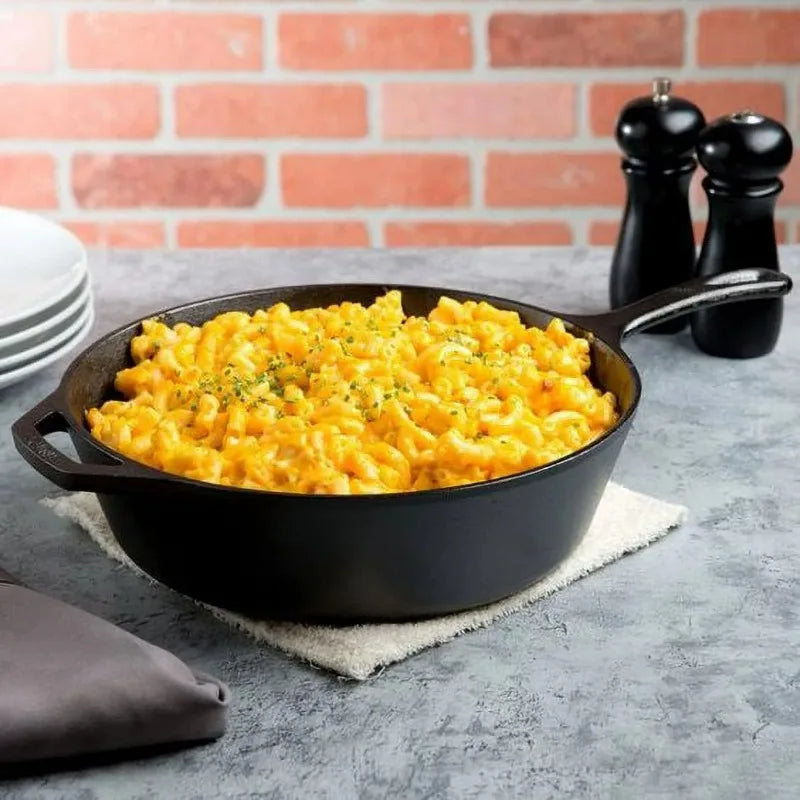 Poêle Fonte Profonde Lodge 26 cm | Tout-feux, Prémontée & à Vie | Valuna