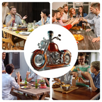 MotoSpirit Classique | Distributeur de Spiritueux en Verre en Forme de Moto pour Whisky | Valuna