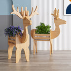 DeerWood | Support De Pot De Fleurs En Bois – Motif De Cerf Artistique | Valuna