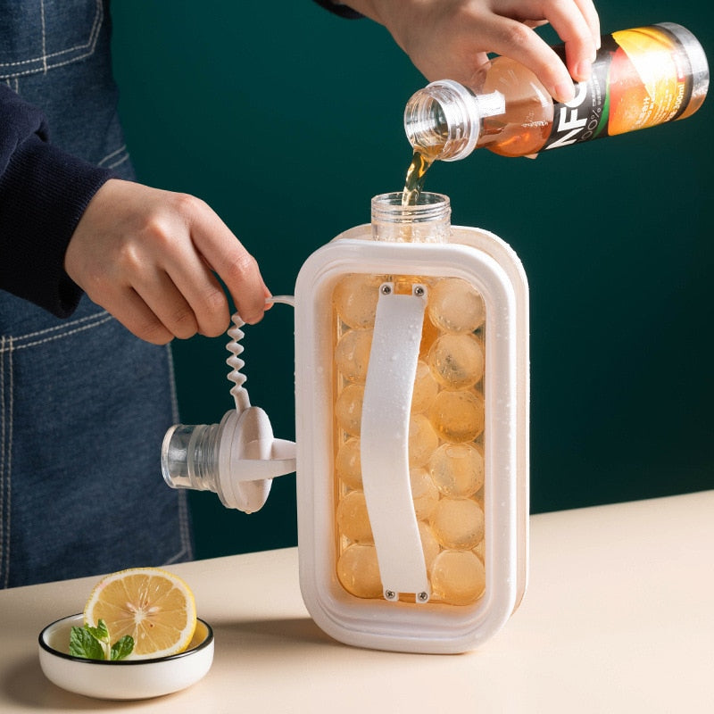 Bouteille Portable À Glaçons | Hydratation Fraîche Partout | Valuna