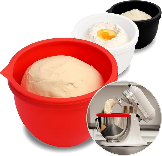 Insert Silicone FlexiMix | Doublure Anti‑Dégâts pour Robot de Cuisine, Idéale pour la Pâtisserie Non‑Collante | Valuna