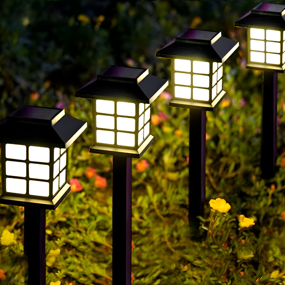 SolarPath Lys | 2/4/8 Pcs. Lampe Solaire Durable et Énergétiquement Efficace Pour le Jardin | Valuna