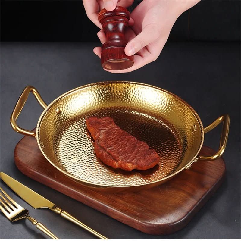 SteelChef | Casserole En Acier Inoxydable Martelé Pour Poêles, Sauces Et Cuisine Polyvalente | Valuna